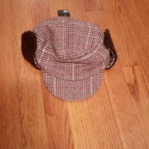 D&Y Men's Wool Trapper Hat with flaps (NEW) - Picture 3 of 3
